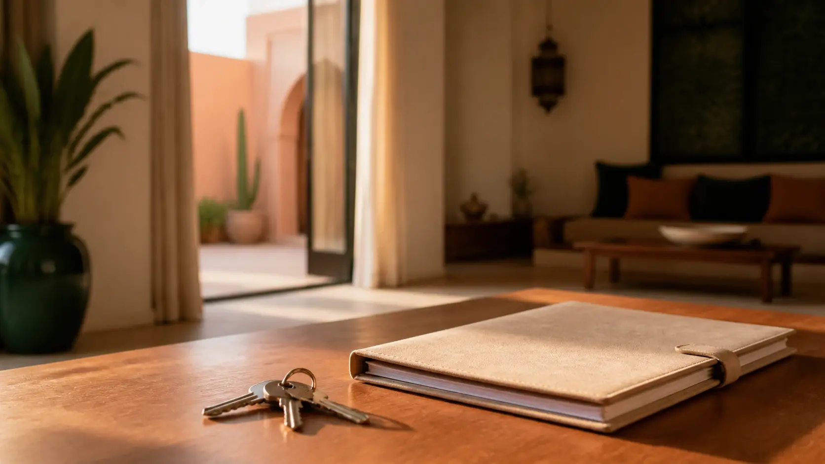 Succession immobilière au Maroc, préparer la transmission d'un bien Succession immobilière au Maroc, des clés et un dossier posés sur une table
